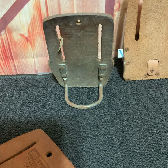Craftsman tools, hammer, and measuring tape leather holders. Vintage. - Picture 6 of 6